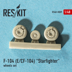 Resin wheels set for F-104 (E) and CF-104 Starfighter 1/48 Reskit RS48-0009