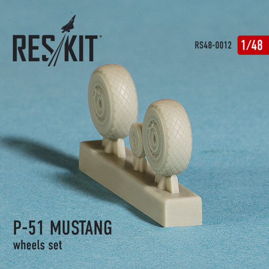 Resin wheels set for North American P-51 Mustang 1/48 Reskit RS48-0012