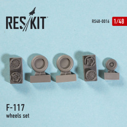 Resin wheels set for Lockheed F-117 
