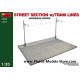 STREET SECTION w/TRAM LINES diorama 1/35 Miniart 36040