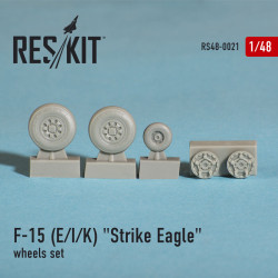Resin wheels set for McDonnell Douglas F-15 (E/I/K) 1/48 Reskit RS48-0021