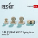 Resin wheels set for F-16(C) block 40-52 Fighting Falc 1/48 Reskit RS48-0025