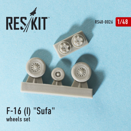 Resin wheels set for General Dynamics F-16 (I) Sufa 1/48 Reskit RS48-0026