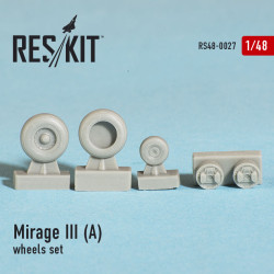 Dassault Mirage III (A) wheels set 1/48 Reskit RS48-0027