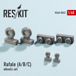 Resin wheels set for Dassault Rafale (A/B/C) 1/48 Reskit RS48-0032