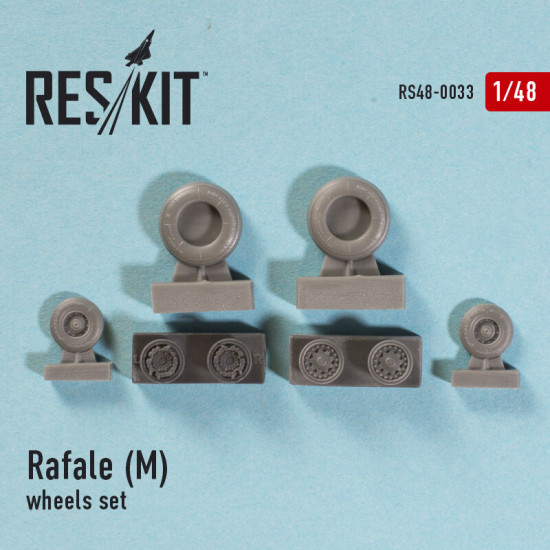 Resin wheels set for Dassault Rafale (M) 1/48 Reskit RS48-0033