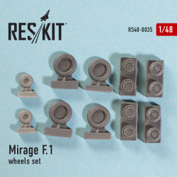 Resin wheels set for Dassault Mirage F.1 1/48 Reskit RS48-0035