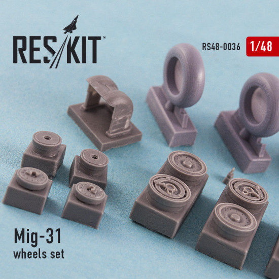 Resin wheels set for Aircraft MiG-31 1/48 Reskit RS48-0036