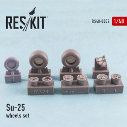 Resin wheels set for Soviet Aircraft Su-25 1/48 Reskit RS48-0037