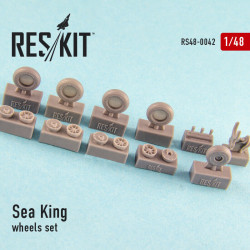 Resin wheels for Sea King (all versions) 1/48 Reskit RS48-0042
