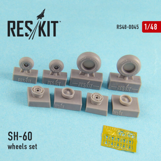 esin wheels for SH-60 (all versions) 1/48 Reskit RS48-0045
