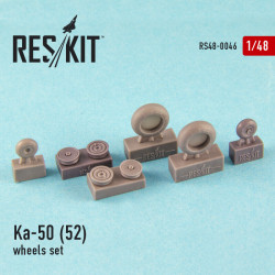 Resin wheels Ka-50 (52) all versions 1/48 Reskit RS48-0046