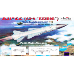 Kh-22 AS-4 Kitchen Raduga long-range anti-ship missile 1/72 Amodel 72196