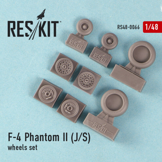 Wheels Set for F-4 Phantom II (J, S) 1/48 Reskit RS48-0066