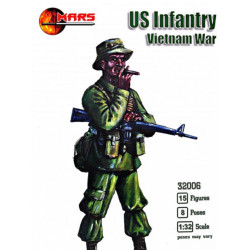 Mars Figures 32006 - 1/32 US Infantry, Vietnam War, scale plastic model kit