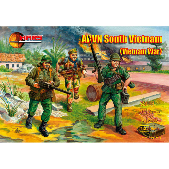 Mars Figures 32009 - 1/32 ARVN South Vietnam (Vietnam War) Vietnam War model kit