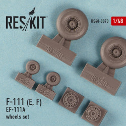 Wheels Set for General Dynamics F-111 (E, F) / EF-111A 1/48 Reskit RS48-0070