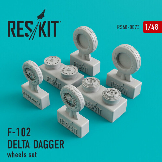 Convair F-102 Delta Dagger wheels set 1/48 Reskit RS48-0073