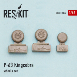 P-63 Kingcobra wheels set 1/48 Reskit RS48-0083