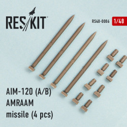 AIM-120 (A/B) AMRAAM missile (4 pcs) 1/48 Reskit RS48-0086