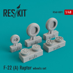 F-22A Raptor wheels set 1/48 Reskit RS48-0091