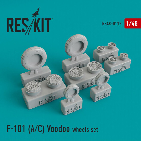 Wheels set for McDonnell F-101 (A/C) Voodoo 1/48 Reskit RS48-0112