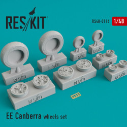 EE Canberra wheels set 1/48 Reskit RS48-0116