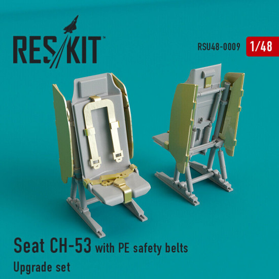 Seat CH-53, MH-53 with PE safety belts 1/48 Reskit RSU48-0009