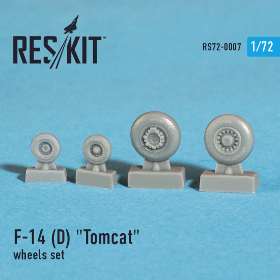 Grumman F-14 Tomcat wheels set 1/72 Reskit RS72-0007 Grumman F-14 Tomcat wheels set 1/72 Reskit RS72-0007
