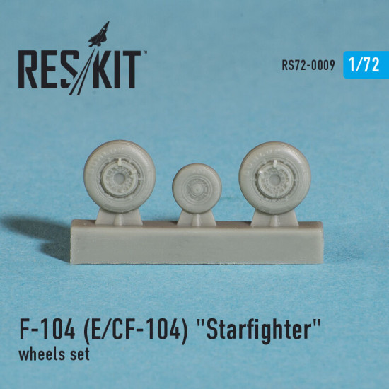 Lockheed F-104 E CF-104 Starfighter wheels set 1/72 Reskit RS72-0009