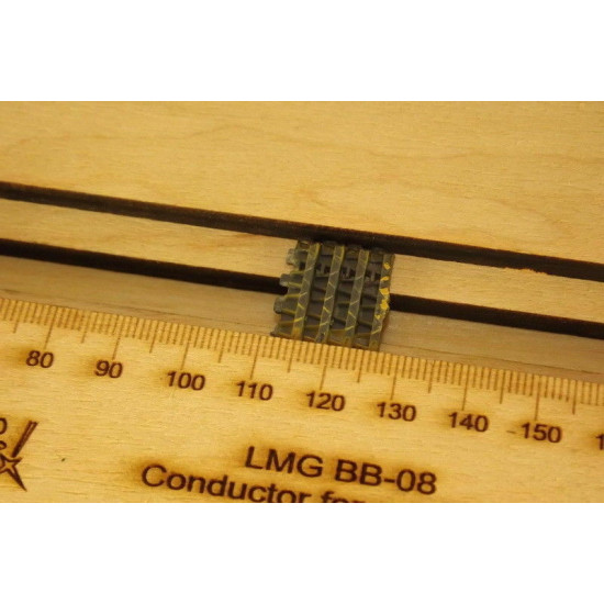 LMG BB-08 Conductor for assembly of tracks for plastic model kit, Laser Graving