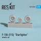 Lockheed F-104 Starfighter wheels set 1/72 Reskit RS72-0010