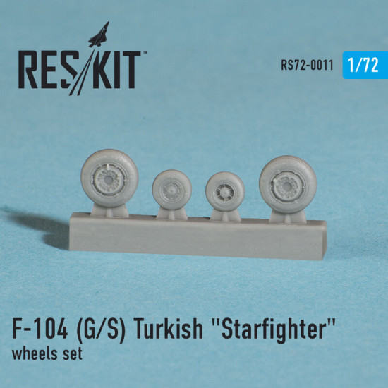 Lockheed F-104 (G/S) Turkish Starfighter wheels set 1/72 Reskit RS72-0011