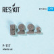 Resin wheels set for Lockheed F-117 1/72 Reskit RS72-0016