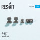 Resin wheels set for Lockheed F-117 1/72 Reskit RS72-0016