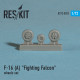 General Dynamics F-16 (A) Fighting Falcon wheels set 1/72 Reskit RS72-0023