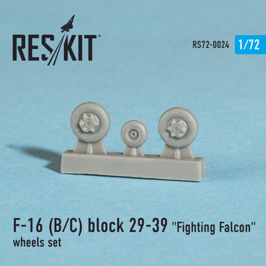 General Dynamics F-16 (B/C) block 29-39 Fighting Falcon wheels set 1/72 Reskit RS72-0024