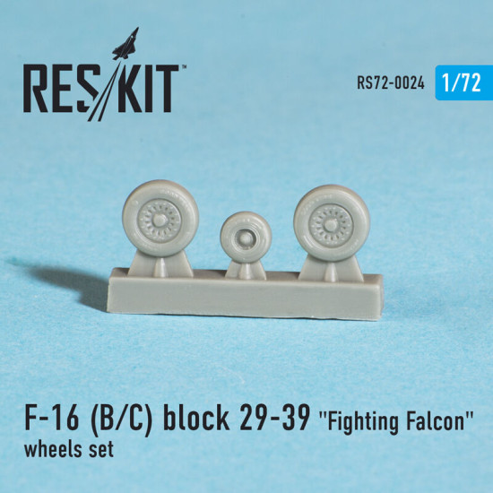 General Dynamics F-16 (B/C) block 29-39 Fighting Falcon wheels set 1/72 Reskit RS72-0024