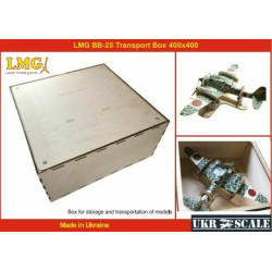 LMG BB-25 Transport Box 400x400 (Plywood) for plastic models Laser Model Graving