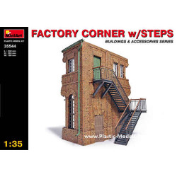 Factory Corner With Steps building 1/35 Miniart 35544
