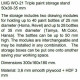 LMG WO-21 Triple paint storage stand 50x30-35 mm, Laser Model Graving, shelf