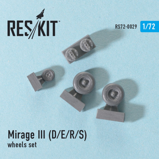 Dassault Mirage III (D/E/R/S) wheels set 1/72 Reskit RS72-0029