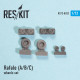 Resin wheels set for Dassault Rafale (A/B/C) 1/72 Reskit RS72-0032