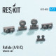 Resin wheels set for Dassault Rafale (A/B/C) 1/72 Reskit RS72-0032