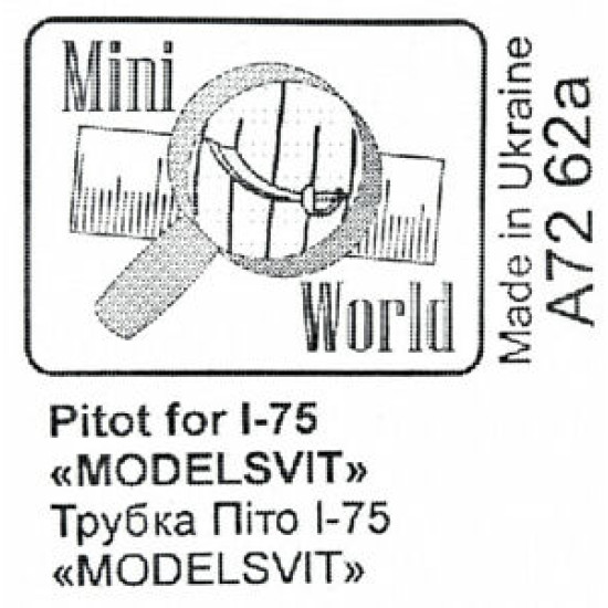 PITOT FOR I-75 MODELSVIT PLASTIC MODEL KIT MODEL KIT 1/72 MINI WORLD 7262A