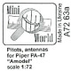 PITOT AND ANTENNA FOR PIPER PA-47 A-MODEL MODEL KIT 1/72 MINI WORLD 7263A