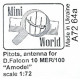 ANTENNAS FOR FALCON-10MER AMODEL PLASTIC MODEL KIT 1/72 MINI WORLD