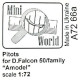 Antennas for D.Falcon 50 Family Amodel Model Kit 1/72 Mini World 7266A