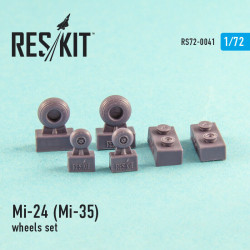 Mi-24 (Mi-35) wheels set 1/72 Reskit RS72-0041