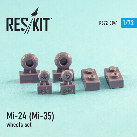 Mi-24 (Mi-35) wheels set 1/72 Reskit RS72-0041